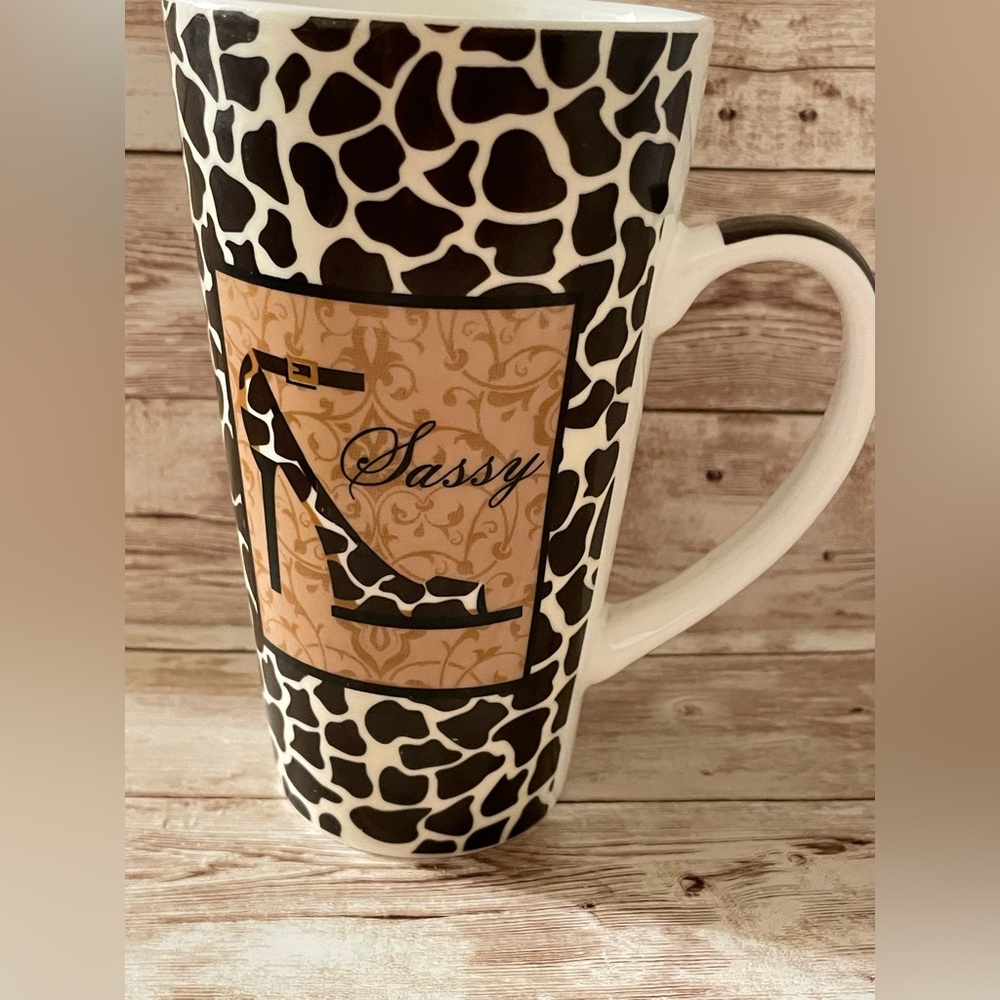 Leopard print Sassy High Heel Coffee Mug